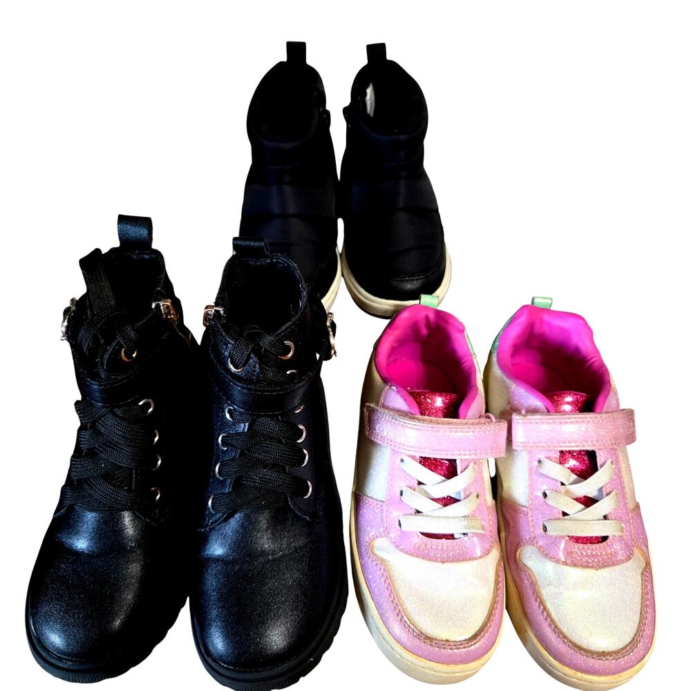 Carter's + More Girl's Size 9 Ankle Boots Sneakers Tennis Shoes Bulk Lot of 3